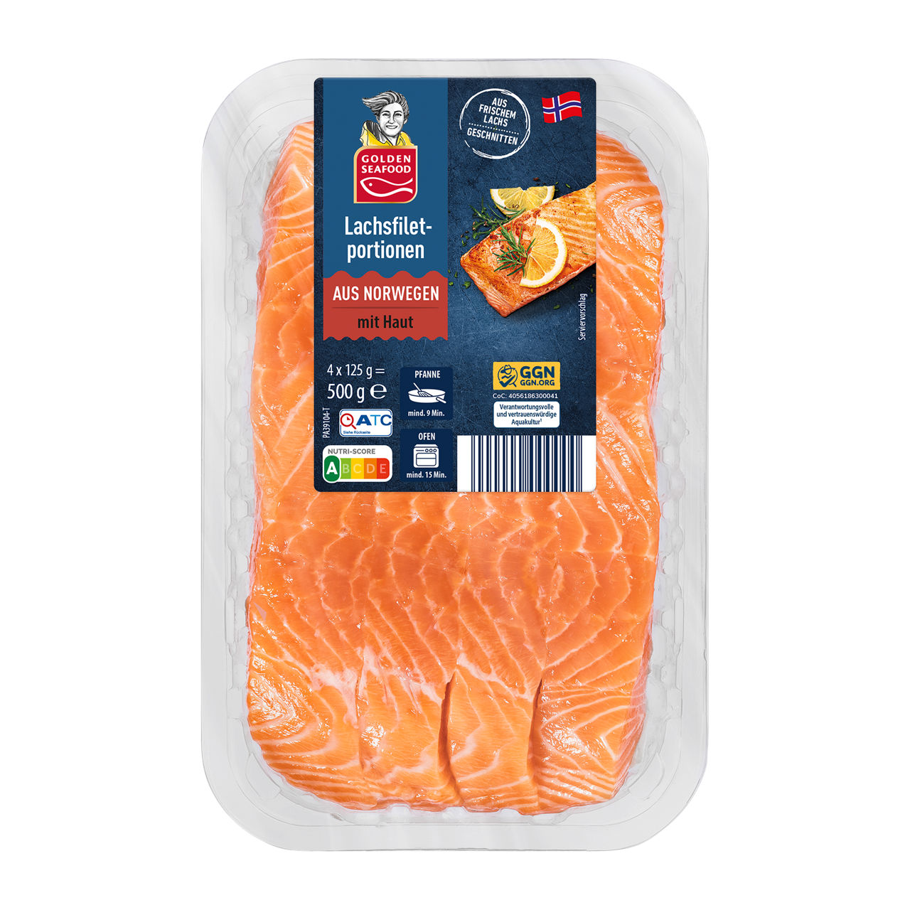 GOLDEN SEAFOOD Lachsfiletportionen