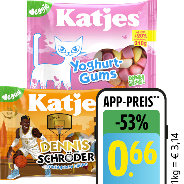 Katjes Fruchtgummi oder Lakritz*