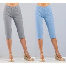 Ellenor Twill-Capri-Hose 3/4