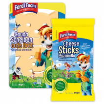 Ferdi Fuchs Cheese Sticks Mozzarella / Gouda Scheiben