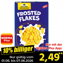 Golden Breakfast Frosted Flakes