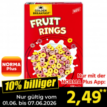Golden Breakfast Fruit Rings