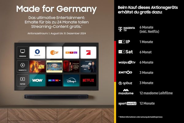 Samsung Neo QLED 4K QN90D Fernseher 50 Zoll, Samsung TV mit Neural Quantum 4K AI Gen2 Prozessor, Quantum-Matrix-Technologie, AI 4K Upscaling, Smart TV, KI TV, GQ50QN90DATXZG, Deutsches Modell [2024] – Bild 3