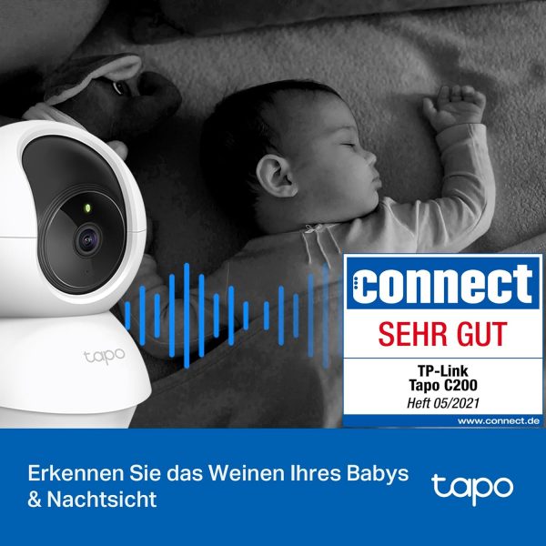 Tapo TP-Link C200 360°-WLAN-Überwachungskamera für den Innenbereich – Bild 4